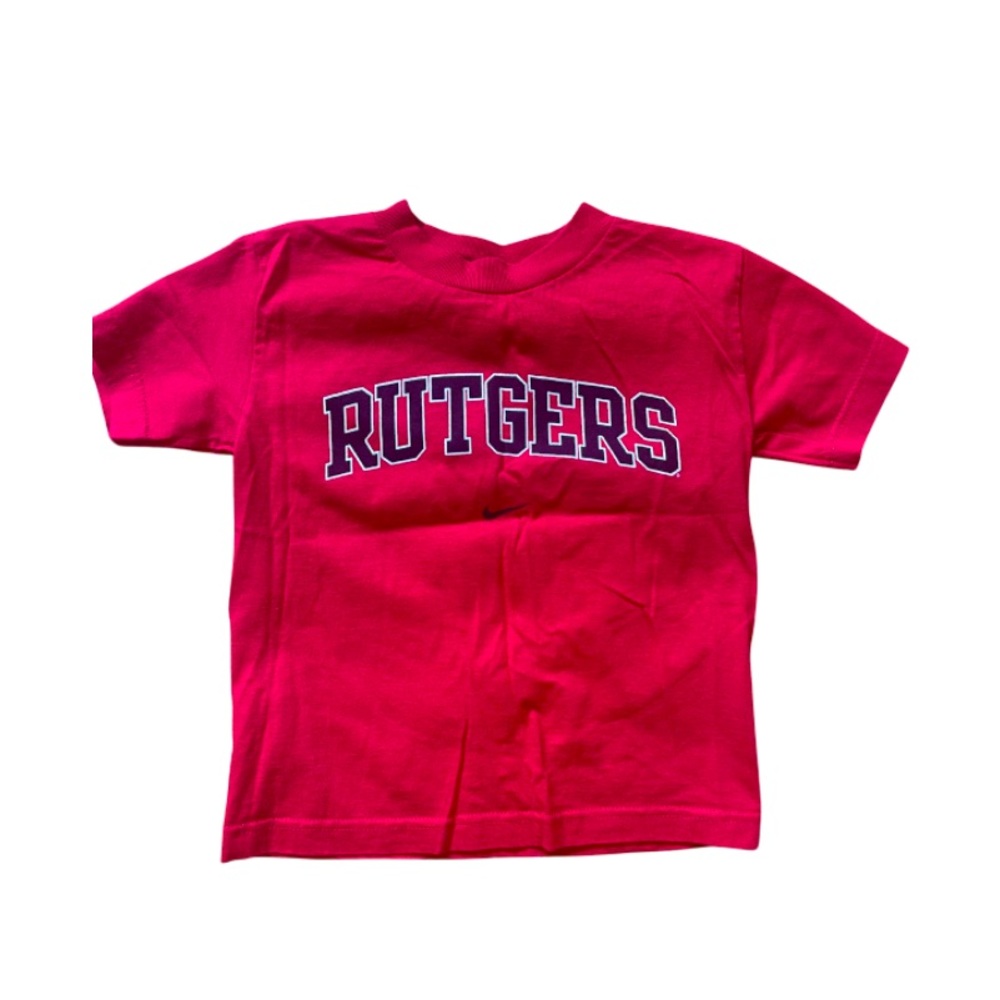 Nike Team Rutgers T-Shirt with Logo in Red